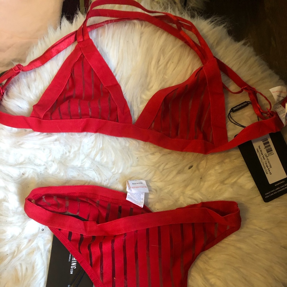 Red Lingerie Set